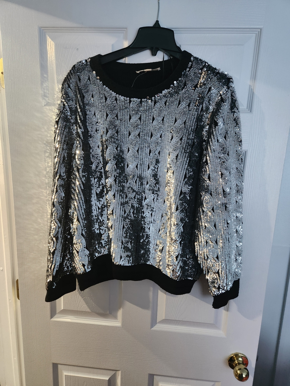 MICHAEL Michael Kors  Sweater with Silver Sequins